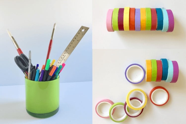 DIY Washi Tape Pencil Holder A Simple Washi Tape Decor Idea Anyone Can Do