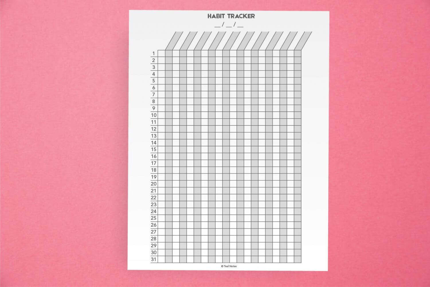 FREE Printable Habit Tracker PDF: The Ultimate Habit Tracker Guide