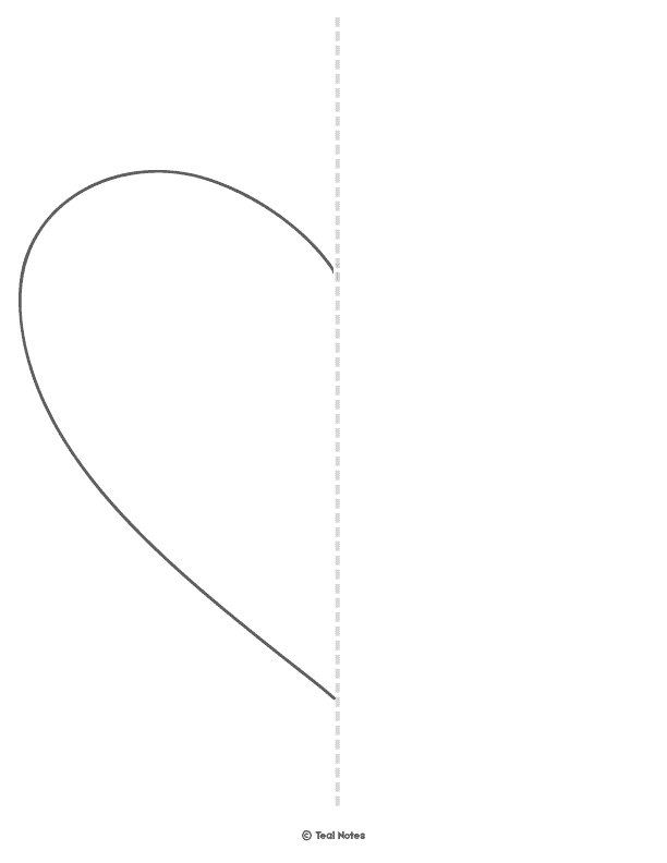 Heart Template: Free Printable Heart Cut Out Stencils And Coloring Page