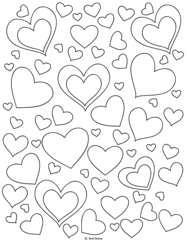 Heart Template: Free Printable Heart Cut Out Stencils And Coloring Page