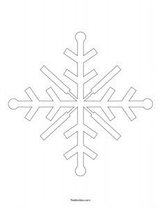 Free Snowflake Template: Easy Paper Snowflakes To Cut And Color