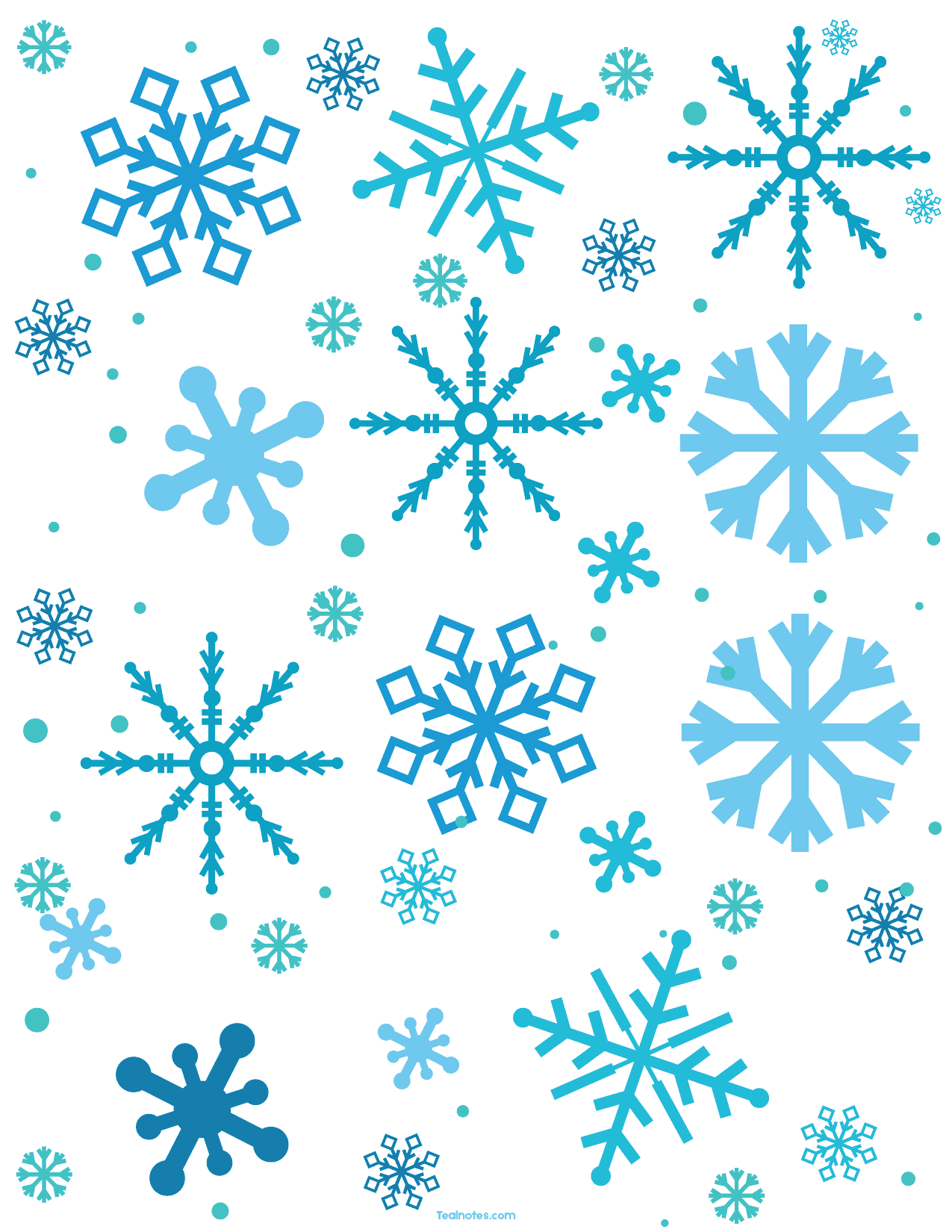 Free Snowflake Template: Easy Paper Snowflakes To Cut And Color
