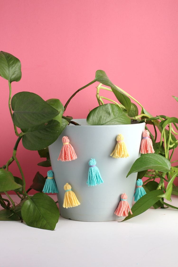 DIY Tassel Planter For Your Indoor Plants