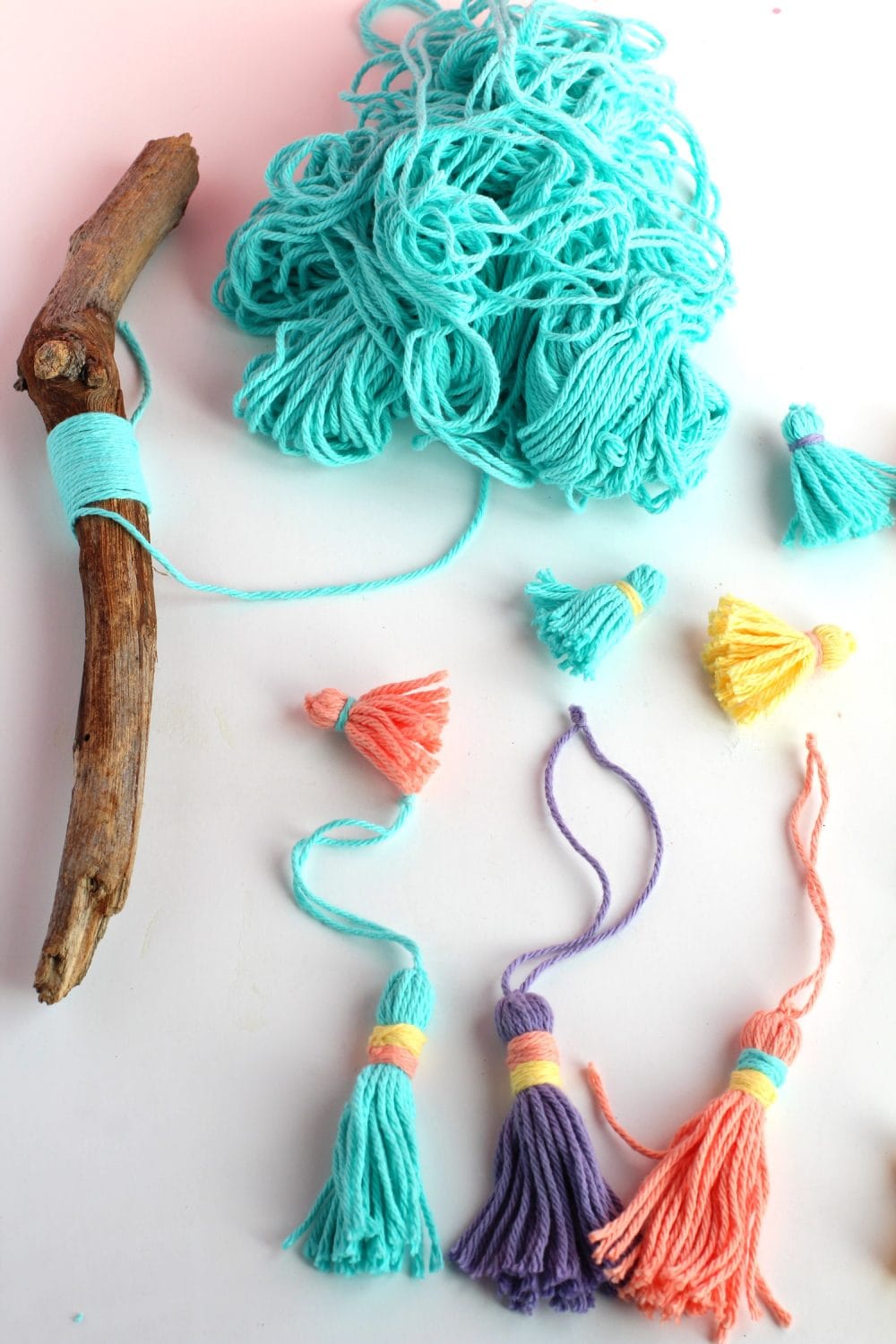 DIY Yarn Tassel Wall Hanging