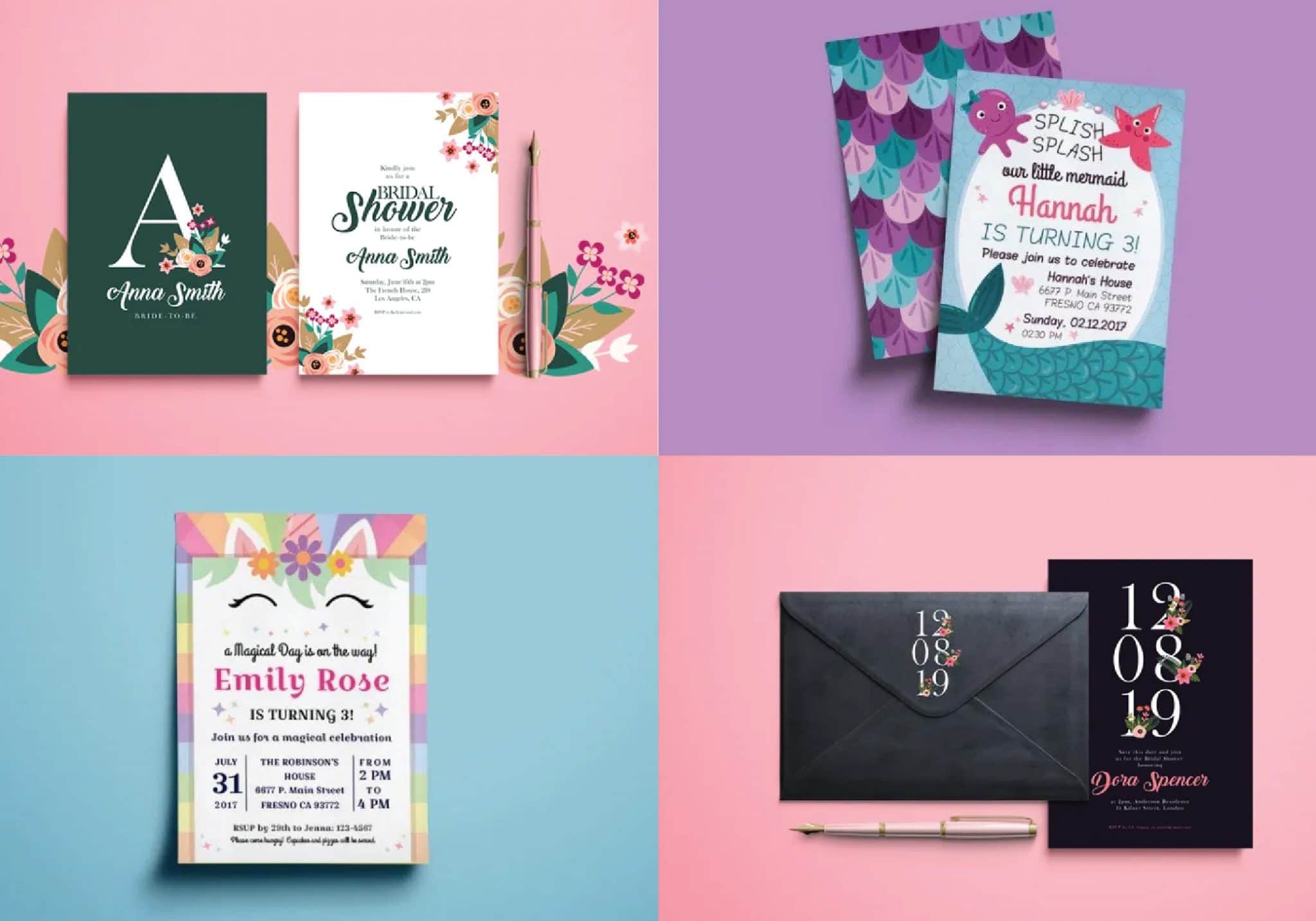 9 Printable Invitations You Can DIY And Print At Home