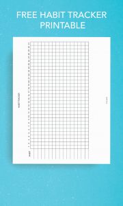 Free Habit Tracker Printable