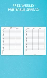 Free 2-Page Weekly Printable